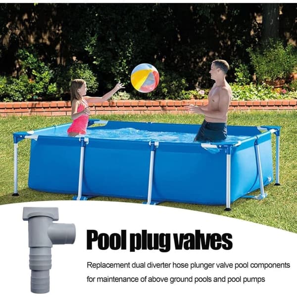 Pool Avstängningsventil med 32mm Slanganslutning HAS Poolkolv
