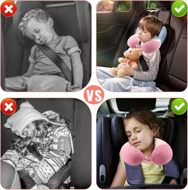 Rese Nackkudde, Nackkudde för Barn, U-formad Memory Foam Kudde