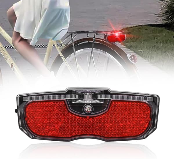 Cykelbaglygte, ABS akryl bagreflektorlys - Universal cykeladvarselslys