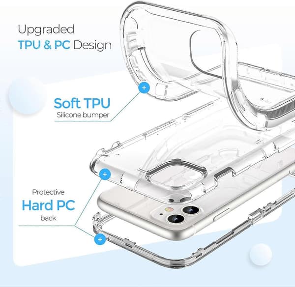 Etui Kompatibelt med iPhone 12/12 Pro, Kraftig Støtsikkert Anti-Fall Klart etui