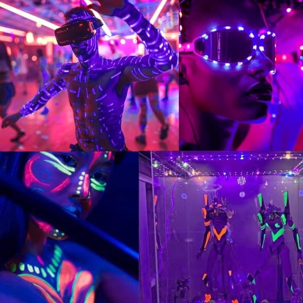 LED-lys, 5V USB 2,5M LED-stripe for bar, Halloween-fest, klubb, dekorasjon
