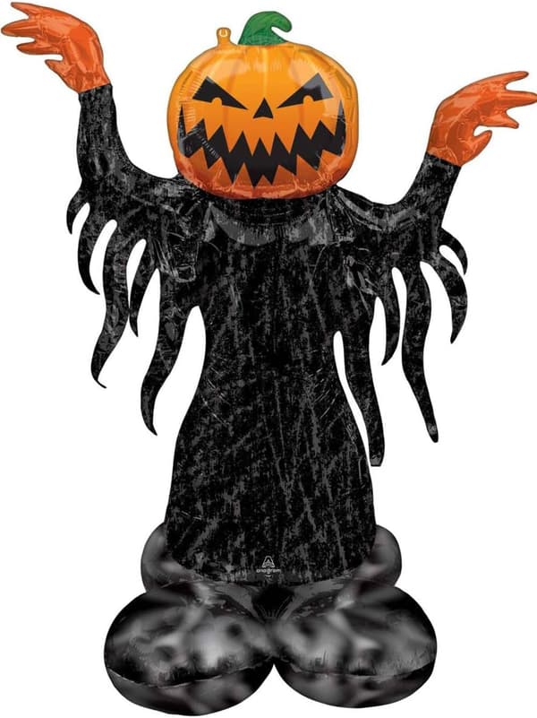 1 stk oppblåsbar Halloween gresskarhodeballong 117 cm