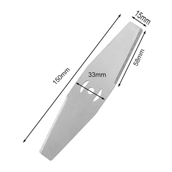 4 stk. erstatningsbladhoder for gresstrimmer, gressklipper, børstekutterblader, ugress trimmer bladhoder
