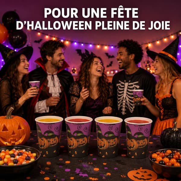 Halloween-papirkopper, 30 deler, gresskardesign