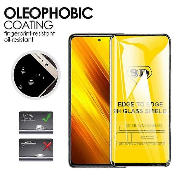 9D Härdat Glas för Xiaomi Redmi Note 9 Skärmskydd Glas