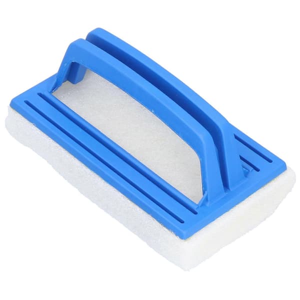 Poolborste, bärbar poolborste, svampborste, plastborste, poolrengöringsborste
