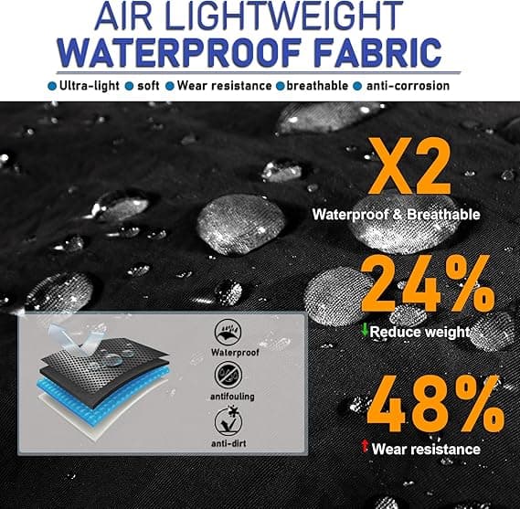Vedenpitävä aurinkohattu UPF 51+ UV-suoja musta Black