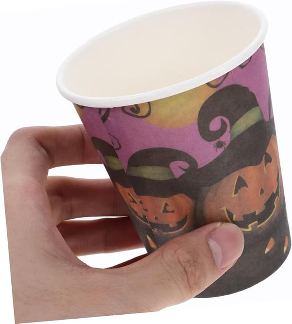 30 engangspapirkopper til Halloween, til fester
