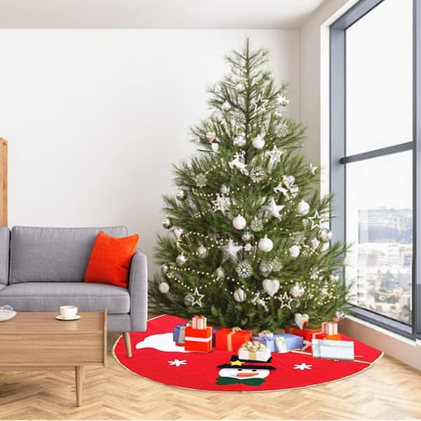 Juletræstæppe Julefest Dekoration