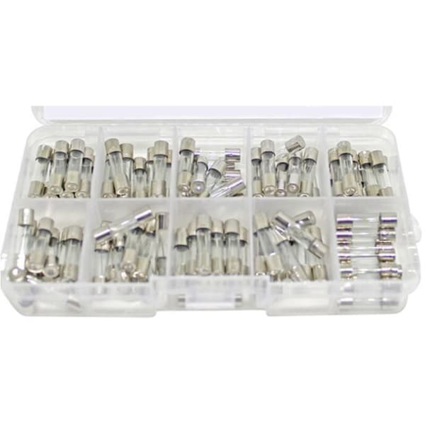 100-pack säkringar, 520 mm säkring, 0,25A6A snabbsäkring av glas
