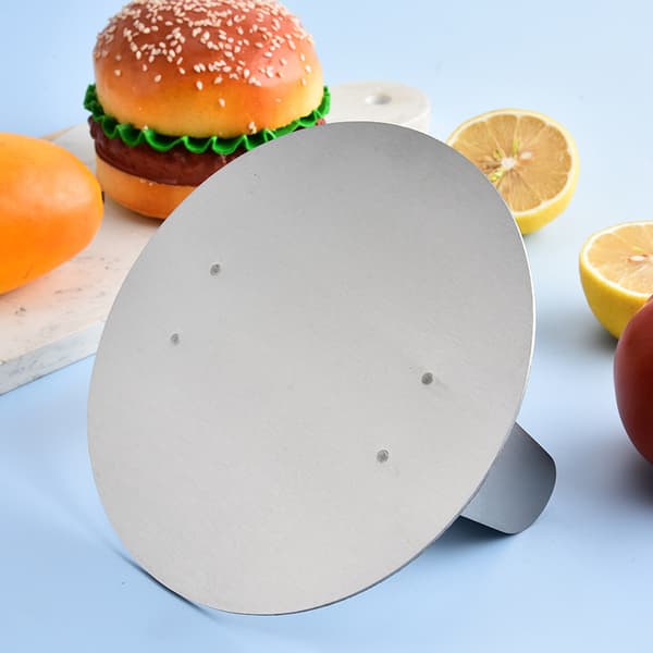 Burgerpresse i rustfrit stål, rund burger-smasher, professionelt tilbehørssæt til stegeplade, perfekt grillpresse