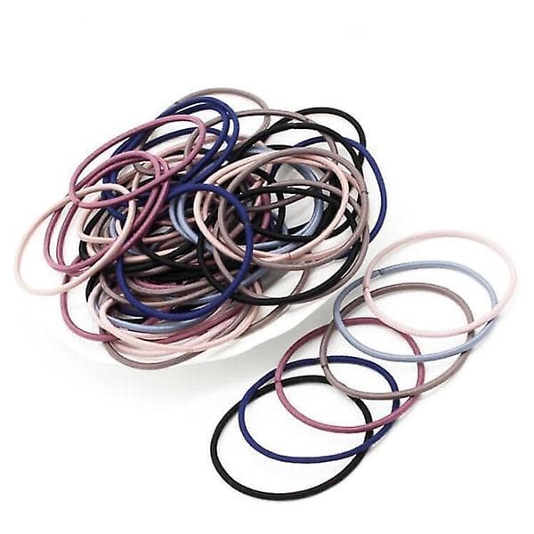 100 elastikker, hårbånd, hårbånd multicolour