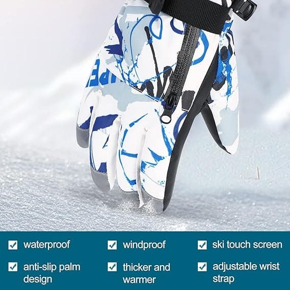 Skihansker for menn kvinner Vanntette snøskihansker for vinter snowboard