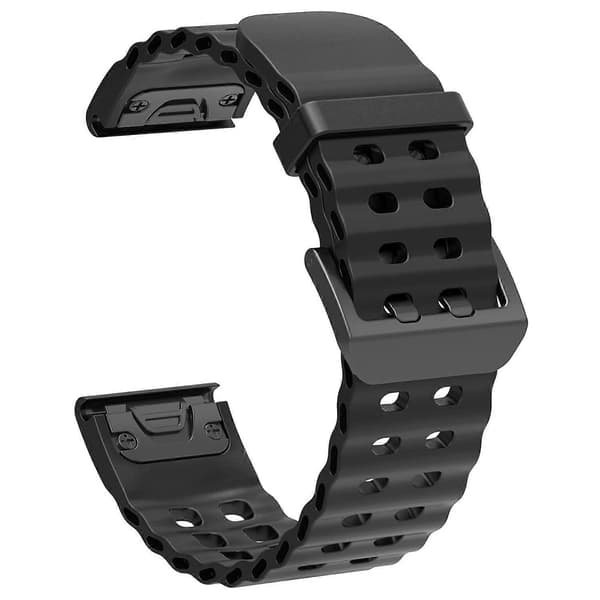 Type A 26mm silikonerem til Garmin Fenix 8 51mm/Enduro 3/Enduro 2 Quick Release Ocean urrem Style A