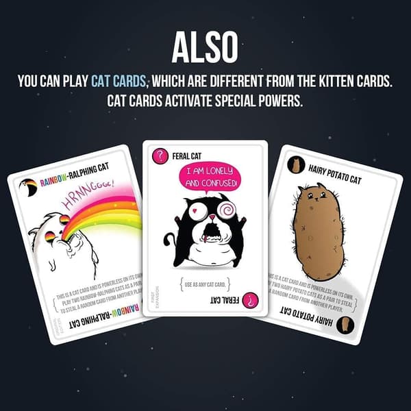Imploding Kittens Expansion Set - Ett rysk roulette-kortspel, Kortspel för vuxna, tonåringar och barn - 20 kort tillägg