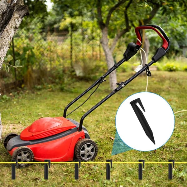 100 st Perimeter Trådfästningspinnar, Markpinnar för Robotgräsklippare Gräsklippartillbehör 8,5 cm
