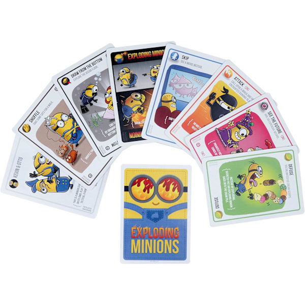 Exploding Kittens Exploding Minions - Korttipelit aikuisille, teineille ja lapsille - Hauskoja perhepelejä - Venäläinen ruletti -korttipeli