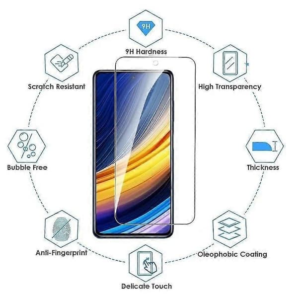 3 kpl karkaistua lasia Xiaomi Redmi Note 9 -näytönsuojille