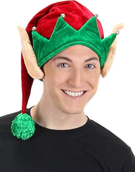 elope Elf Hat med Ører Juleferie Kostume Tilbehør