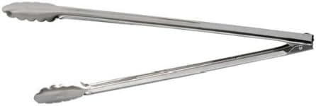 1 stk. rustfritt stål kafeteriatang \"Eikeblader\" - Lengde 22,5 cm -, sølv