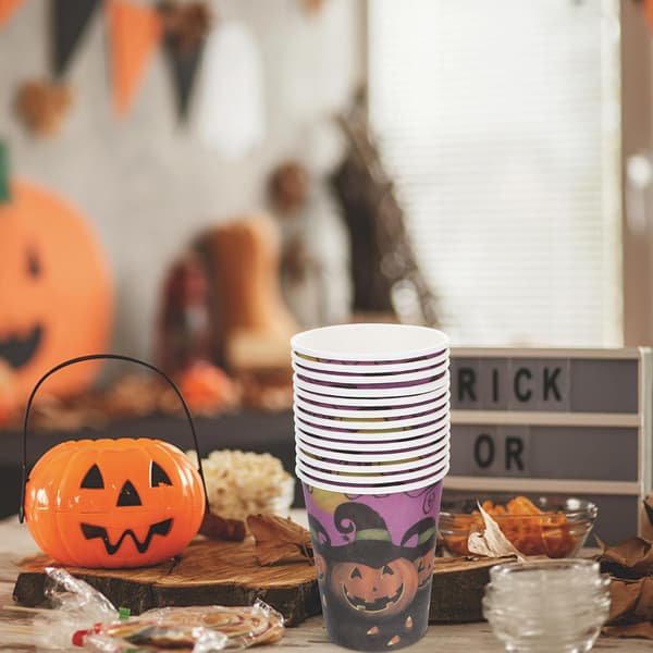 30 stk. Halloween-papirkopper, engangs og praktiske til fester