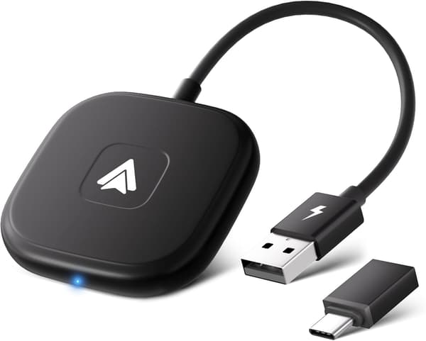 Langaton Android Auto -sovitin, Android Auto USB -dongle autostereoihin, joissa on OEM-langallinen Android Auto, langaton Android Auto