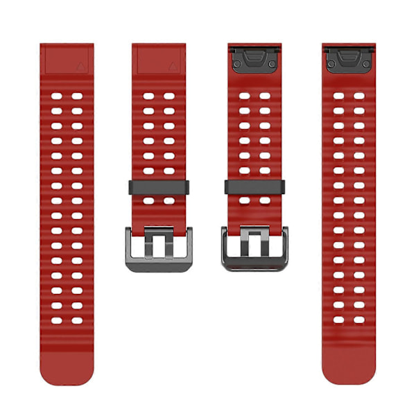 Type E 26mm silikonerem til Garmin Fenix 8 51mm/Enduro 3/Enduro 2 Quick Release Ocean urrem Style E