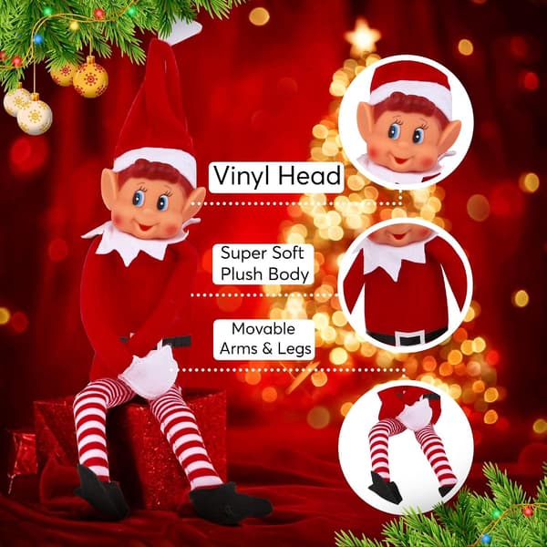 1 stk. Elves Behavin' Badly Xmas Elf Myk Leke Smiley Face Elf Corner