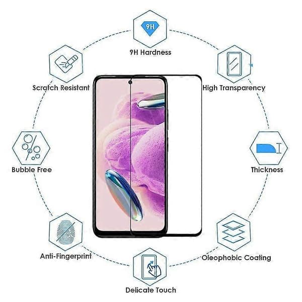 6-pack Redmi Note 12 Härdat Glas Redmi Note 12s Skärmskydd För Xiaomi Redmi Note 12 Pro 5G Mica kamera Redmi Note12 Pro Plus