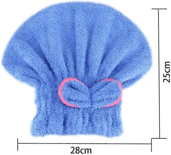 Tørrehætte til hår, 2 stk. tørrebadehætte brusehoved badehåndklæde og spa-badehætte tør turban hurtigtørrende hætte