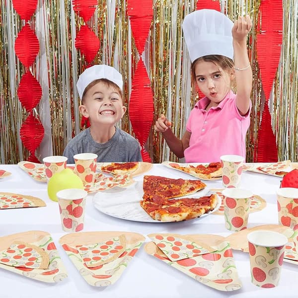 25-pack Kockmössor för Barn, Vuxna - Justerbara Engångsmössor i Bulk för Matlagning, Bakning, Pizzafest (Vit)