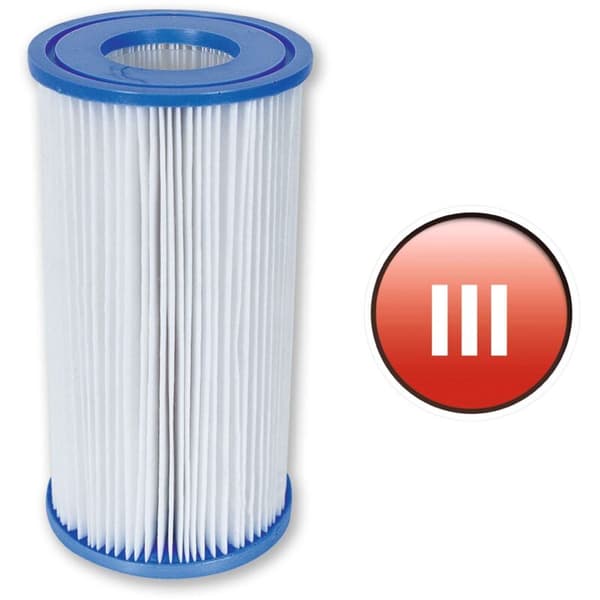 til Bestway Type III Dacron 200x105mm Filterpatron - Poolrensningsfilter - 1 stk