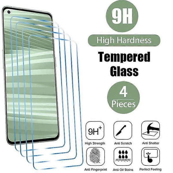 4-pack Härdat Glas för Realme 9 Skärmskydd