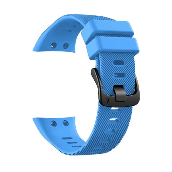 Silikoniranneke mustalla soljella Garmin Forerunner 45S -kelloon Sky Blue