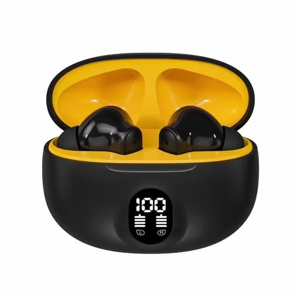 Trådløst Bluetooth-headset som ikke er smertefullt å bruke over lengre tid, høy lydkvalitet, digitalt display, pent headset, lang batteritid