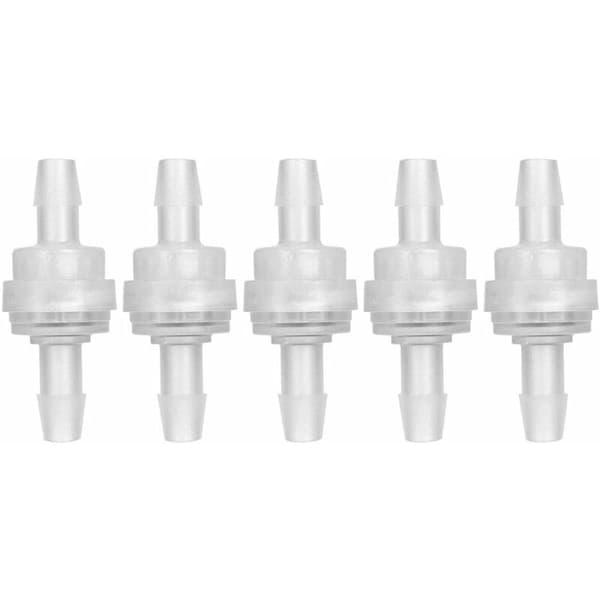 5 st backventiler för vattenrening (6mm) Plastbackventil för akvariumluftpump
