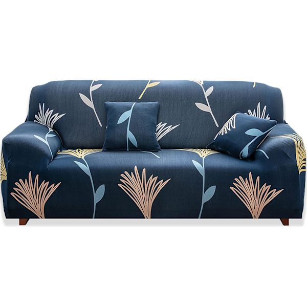 1-delt Stretch Sofatrekk, Sofatrekk Elastisk Stoff Trykt Mønster Stol Loveseat Sofa Sjeselong Sofatrekk (3-seter)