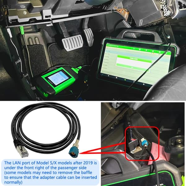 Servicekabel til Tesla Model S/X (2012-2016) - 1013230-00 - Diagnostisk værktøj