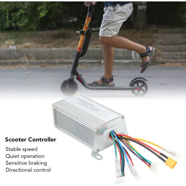 Børsteløs motorcontroller i aluminiumslegering, 36V, 16A, til LENZOD elektrisk scootercontroller