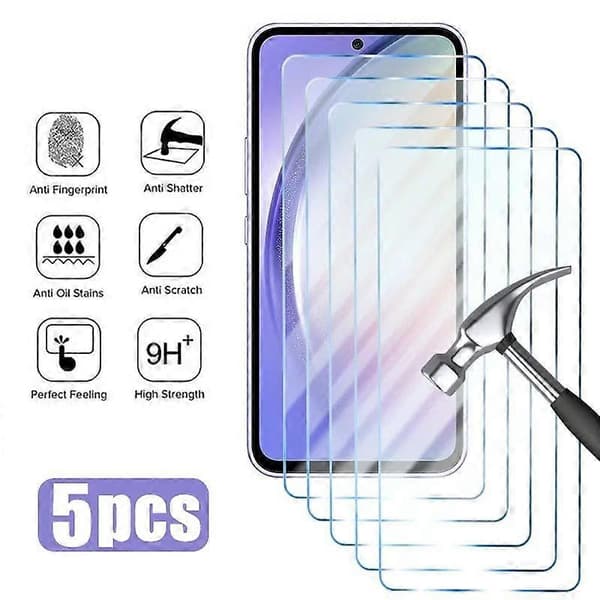 5-pack Härdat Glas för Xiaomi Redmi Note 12 Skärmskydd