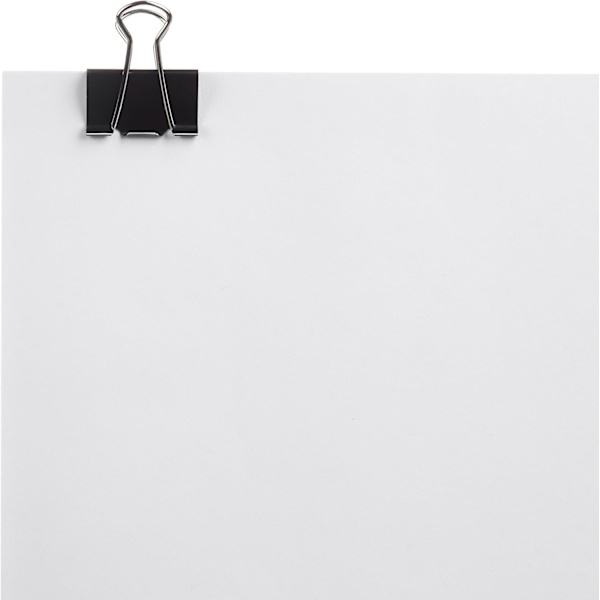 Amazon Pappersklämmor, Medium (Liten Ask), 24-pack, 2-pack med 12, Svart