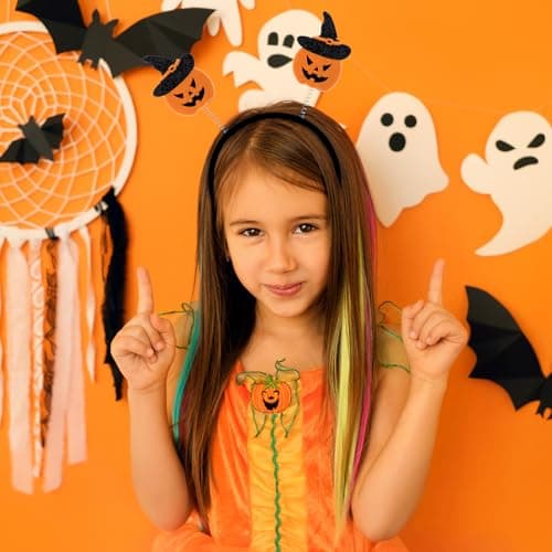 Halloween gresskarhodebånd - Halloween hårtilbehør - Festutstyr