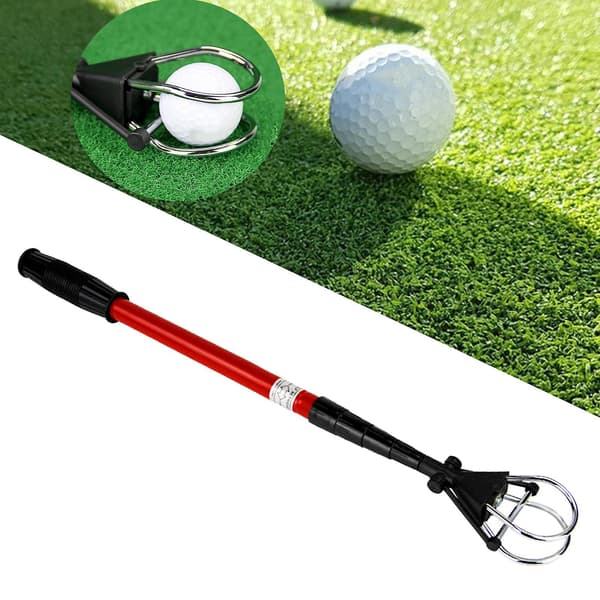 Golfbold Opsamler Værktøj Saver Putter Grip Retriever Rød Sort