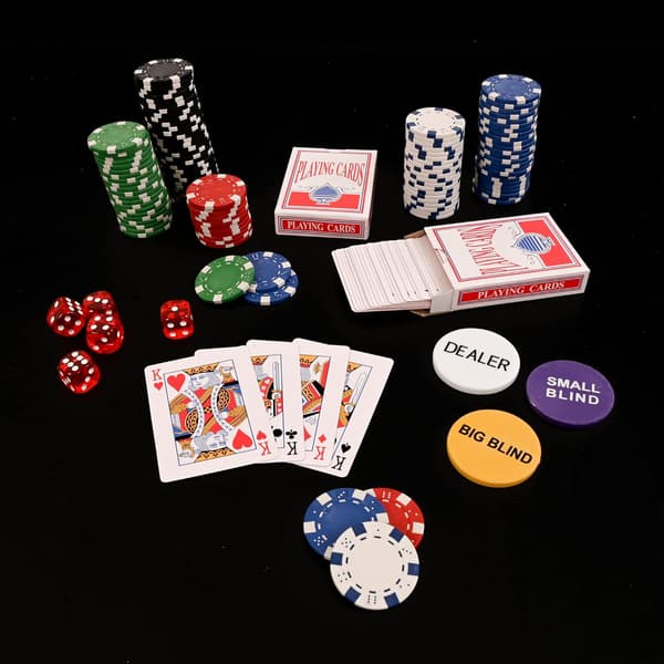 Texas Hold'em Poker Sæt - 100 Dele Sæt i Aluminiumskuffert