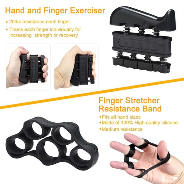 Greb Forstærker Underarms Forstærker Håndgreb Forstærker Kit - 5 Pak Justerbar Modstand