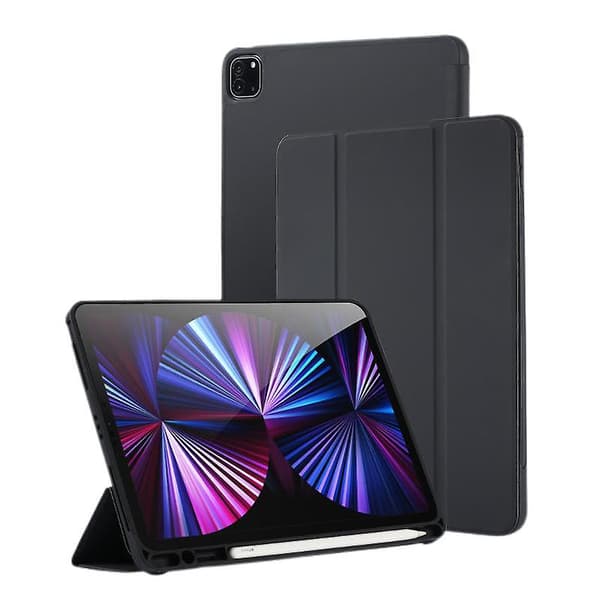 Etui Kompatibelt med IPad Pro2020/21(12.9 tommer), Smart Cover Auto Vågn/Sov (Sort)