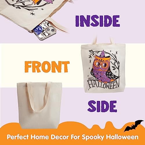 3 stk. stor Halloween-veske, 34x42cm