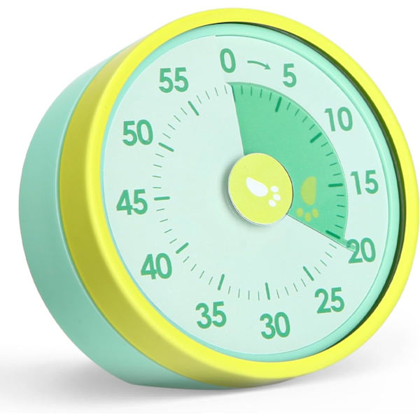Visuell Timer Barnetimer, 60 Minutters Visuell Timer, Bordtimer for Barn, Visuell Timer, Klasseromstimer