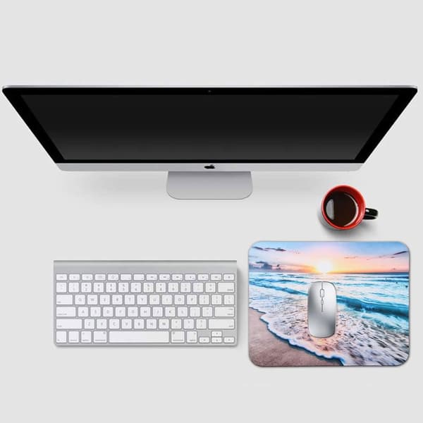 1 stk Gaming/Kontor Musematte - Med Mønstre - 24 x 20 x 0.3 cm - For Stasjonær PC, Bærbar PC