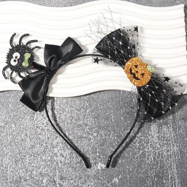 1 stk Halloween Gresskar Edderkopp Pannebånd for Kvinner og Jenter, Gresskar Hårtilbehør